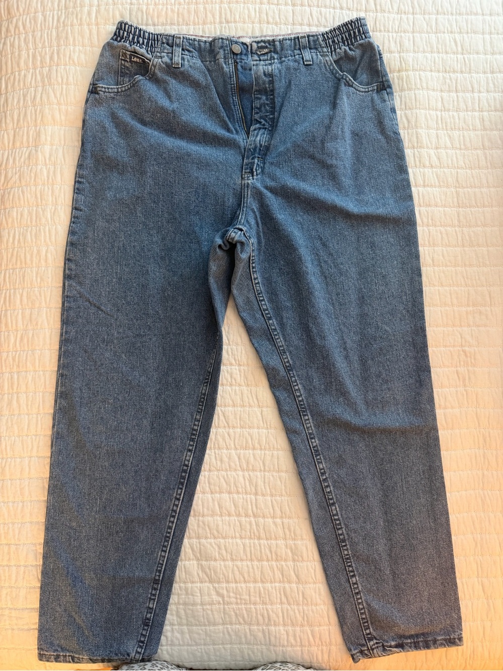Lee Women’s Blue mom Denim Jeans